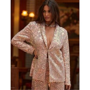 NWT Iridescent Sequin Blazer